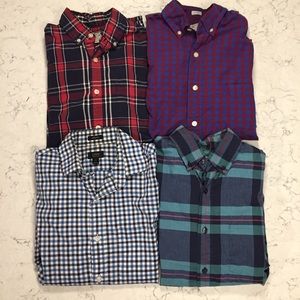 Bundle of J Crew Plaid Button Downs